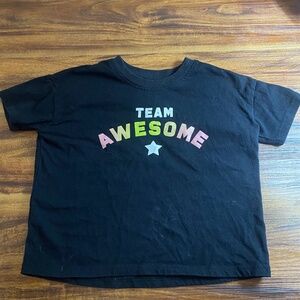 Toddler “Team Awesome” Black Shirt
